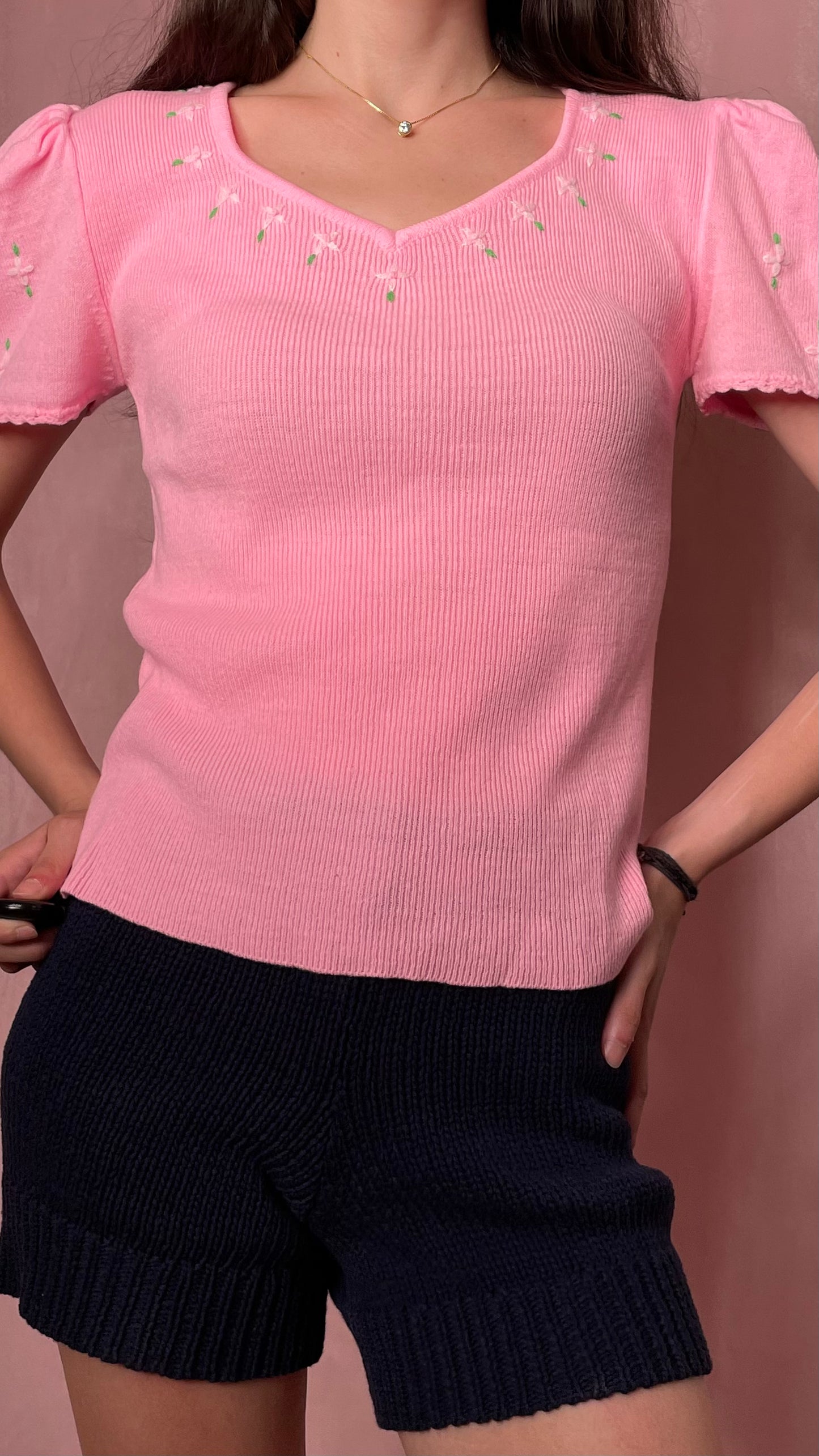 70s Embroidered Top
