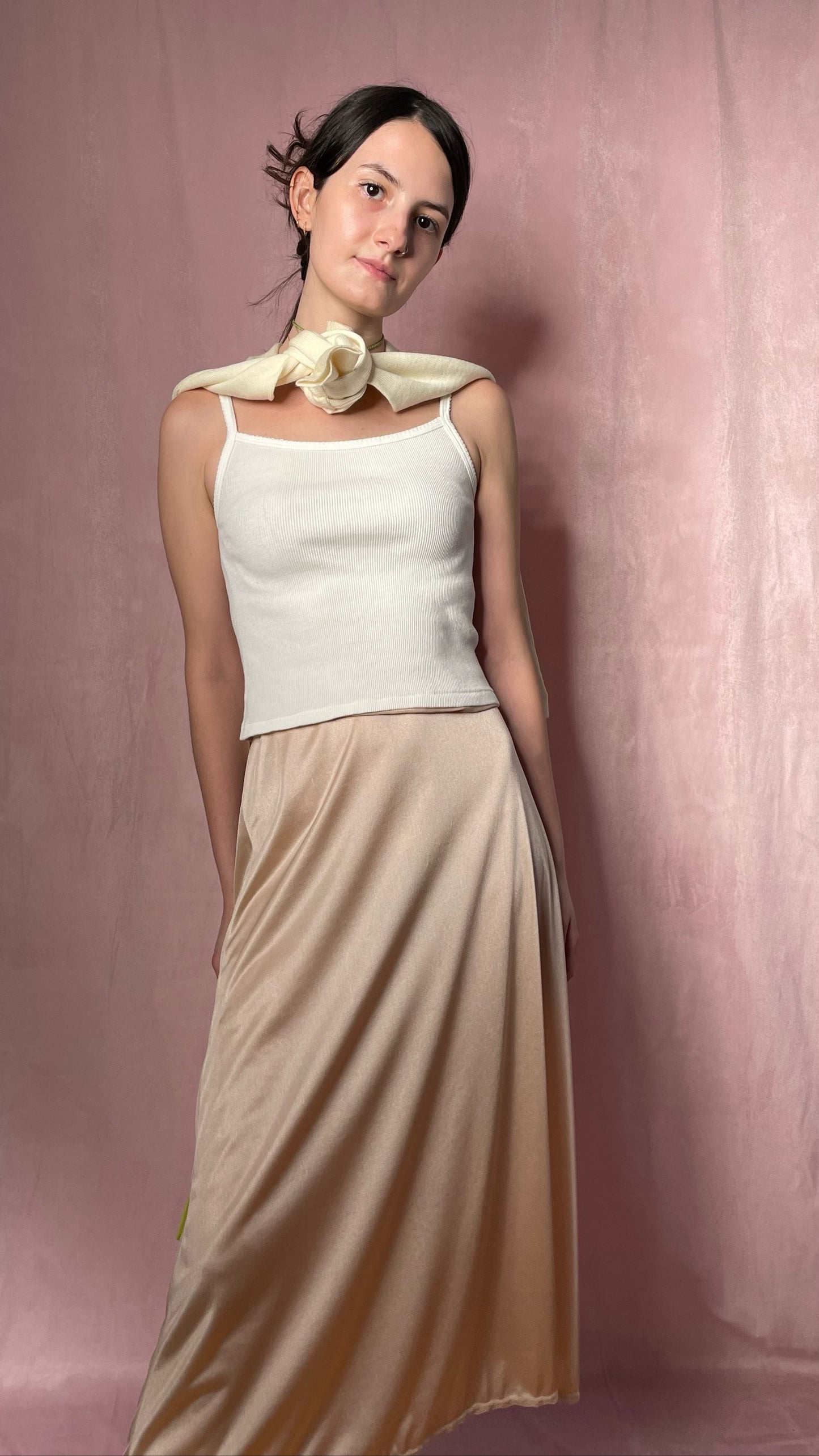 Rose Gold Slip Skirt