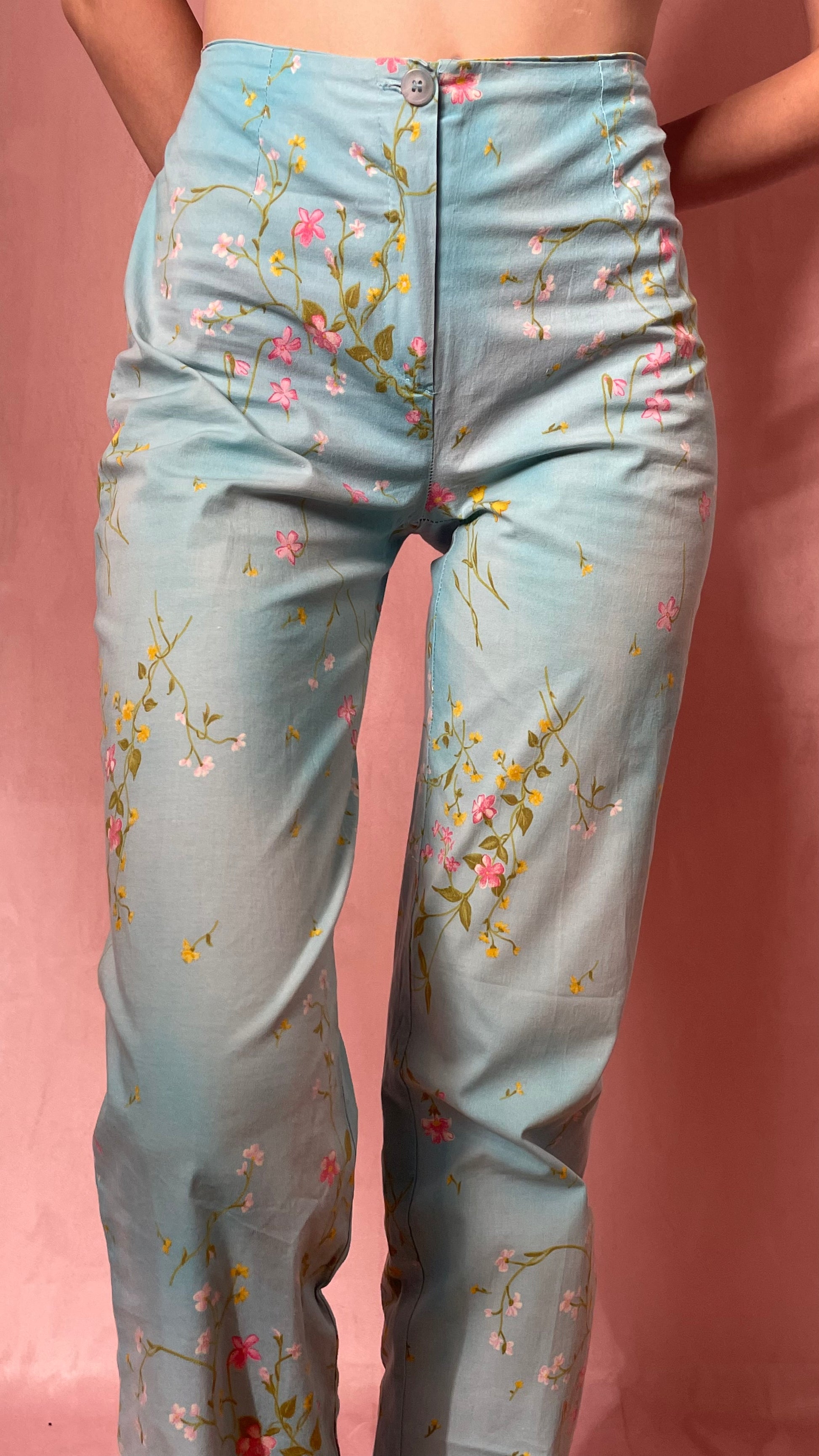 Vintage sales floral pants