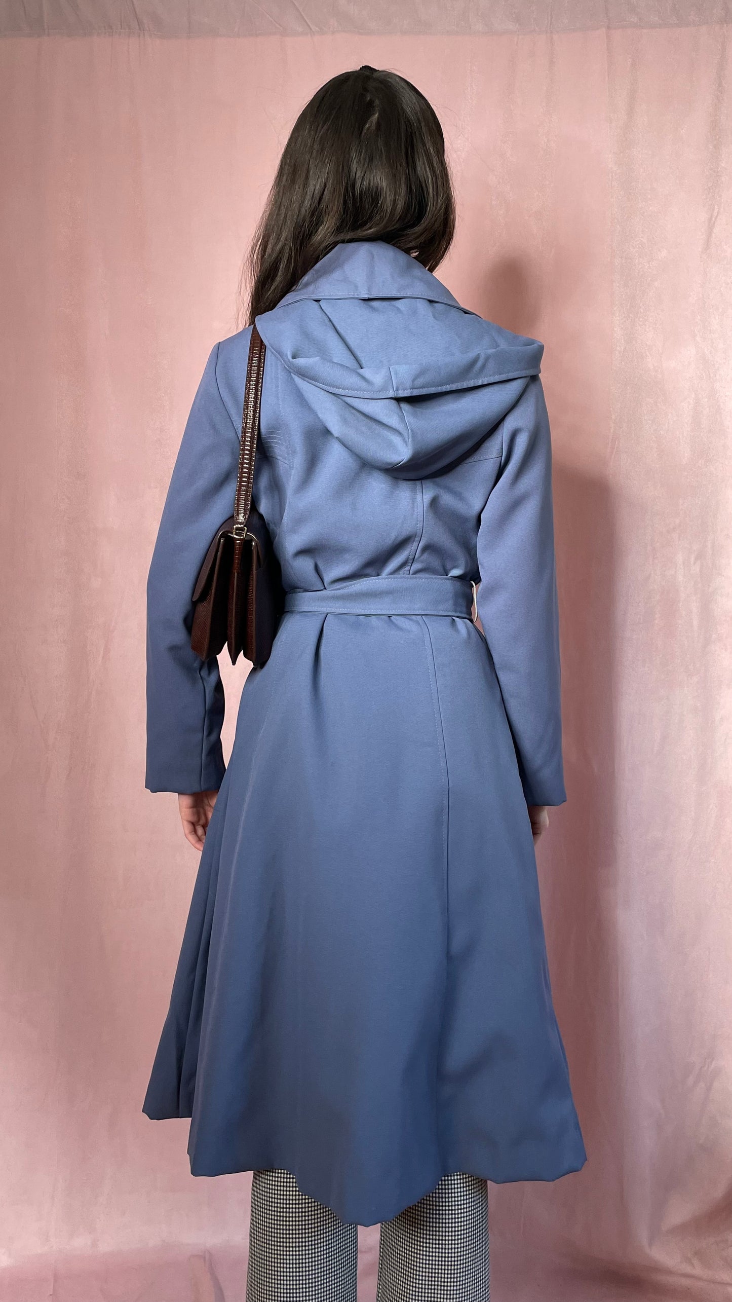 Slate Blue Trench Coat