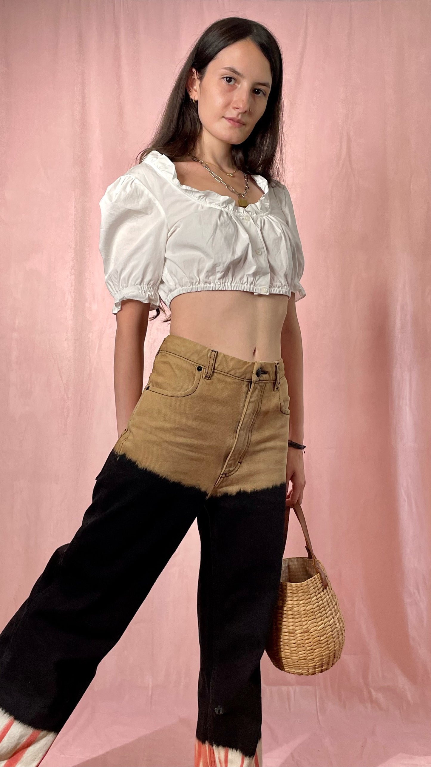 Button Up Crop Top